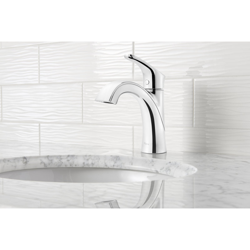 Weller Centerset Bathroom Faucet with Drain Assembly, Polished Chrome