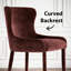 Chaise rembourrée avec accoudoirs encastrés Modern Luxury Chenille-1646930009