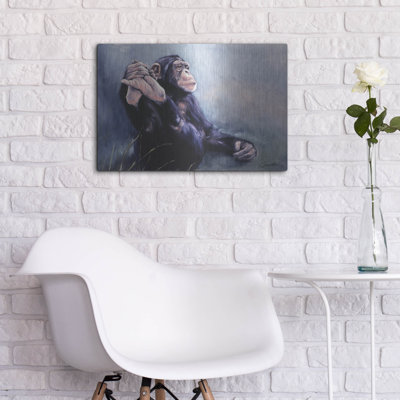 «C'est la Vie Chimp» par Robert Campbell, art mural en métal