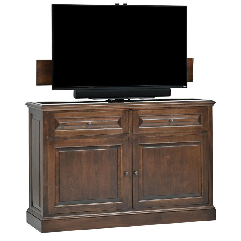 Armoire télé pivotante à 360 degrés Edgewater, Brun moyen