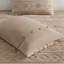 Ensemble d'édredon surdimensionné en chenille brun clair-117539336