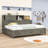Nikoal Wood Daybed with 3 Drawers and Shelves,USB Ports-44351110-44425305