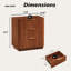 23.6"W Fluted 3 Drawers Dresser Nightstand-1666896241-1648898213