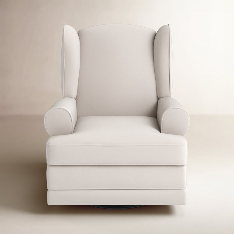 Fauteuil oscillant inclinable Serenity avec USB, Mélange de polyester ivoire