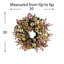30" Glittery Leaves Ornament Wreath