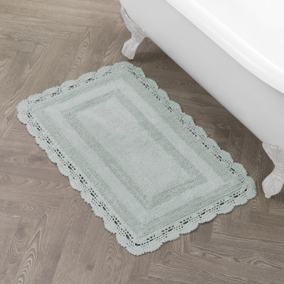 Tapis de bain en coton fabriqué au crochet lavable à la machine Laura Ashley