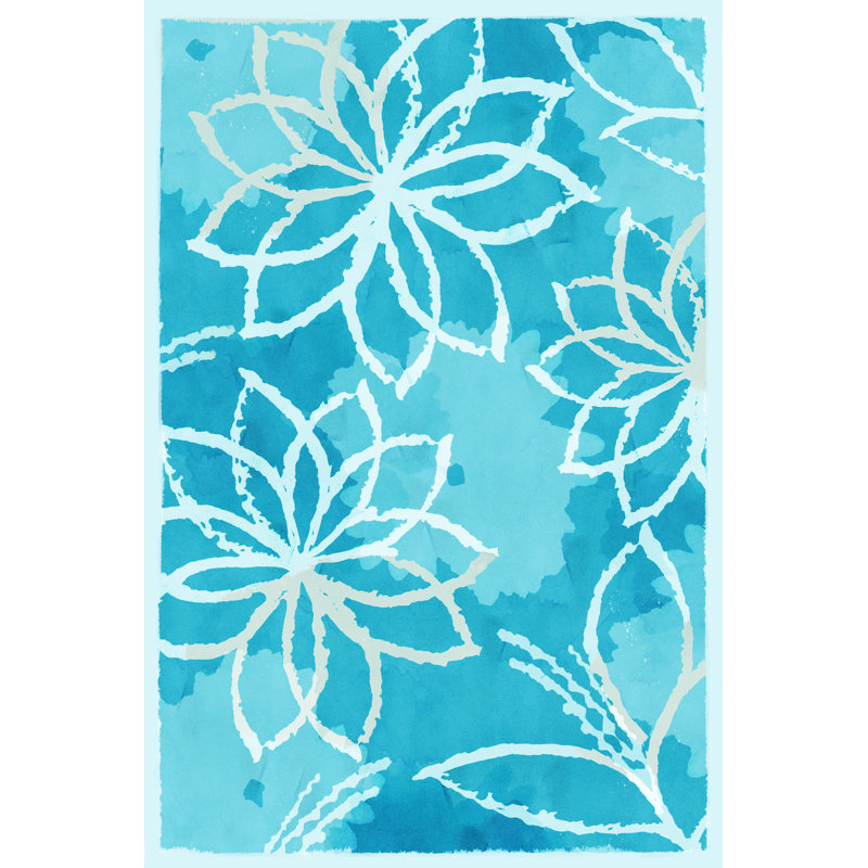 Blue Botanical I by Flora Kouta - Wrapped Canvas Print, 45.72cm H x 30.48cm W x 3.8cm D