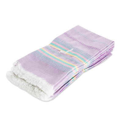Maraki Cotton Striped Square Napkin
