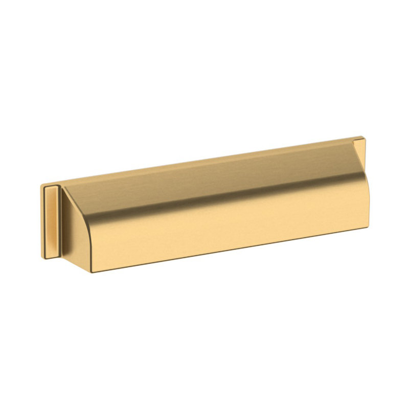 4422 Transitional Cup Pull, 6" CTC, Satin Brass