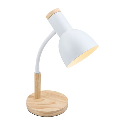 Wood USB Table Lamp