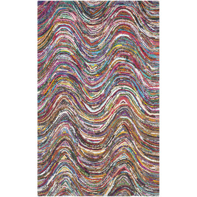 Anaheim Hand Tufted Cotton Abstract Rug