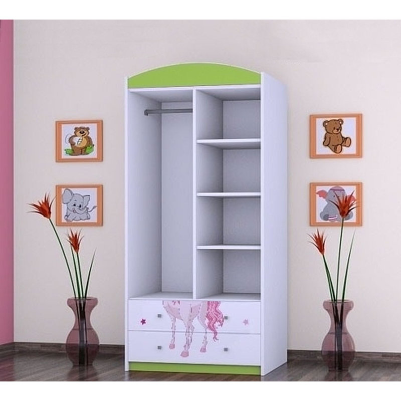 Maguire 2 Door Wardrobe, Green