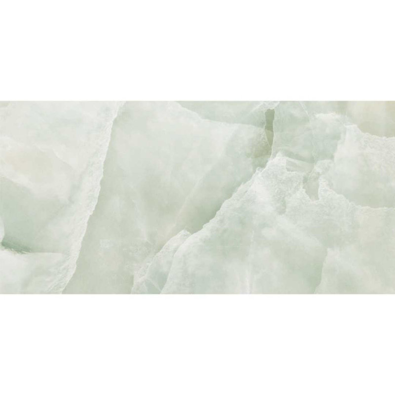 Geo Lush Porcelain Marble Look Wall & Floor Tile, Polished Jade