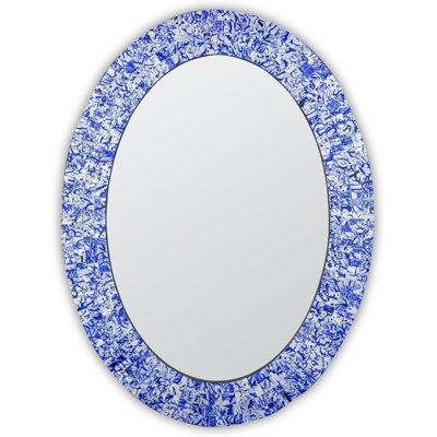 Rubie Manufactured Wood, Glass Oval Wall Mirror