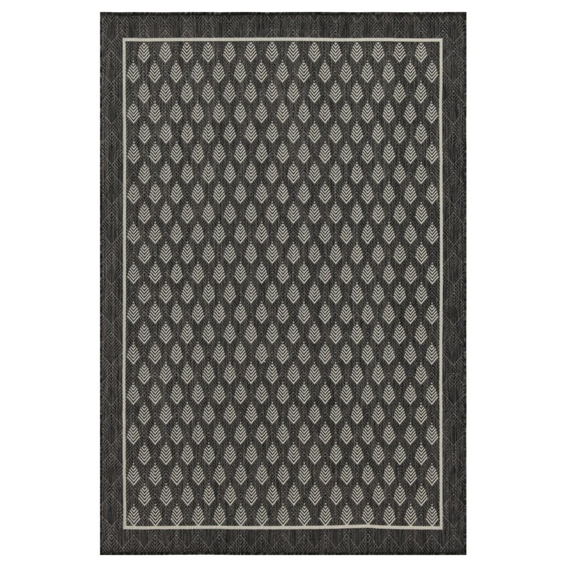 Sunshine GC_HAR2008 Anthracite 5 Ft. 3 In. X 7 Ft. 3 In. Indoor/Outdoor Area Rug, Rectangle 5'3" x 7'3"