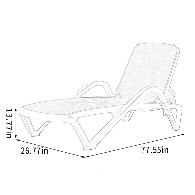 Chaise longue d'extérieur Lemonia
