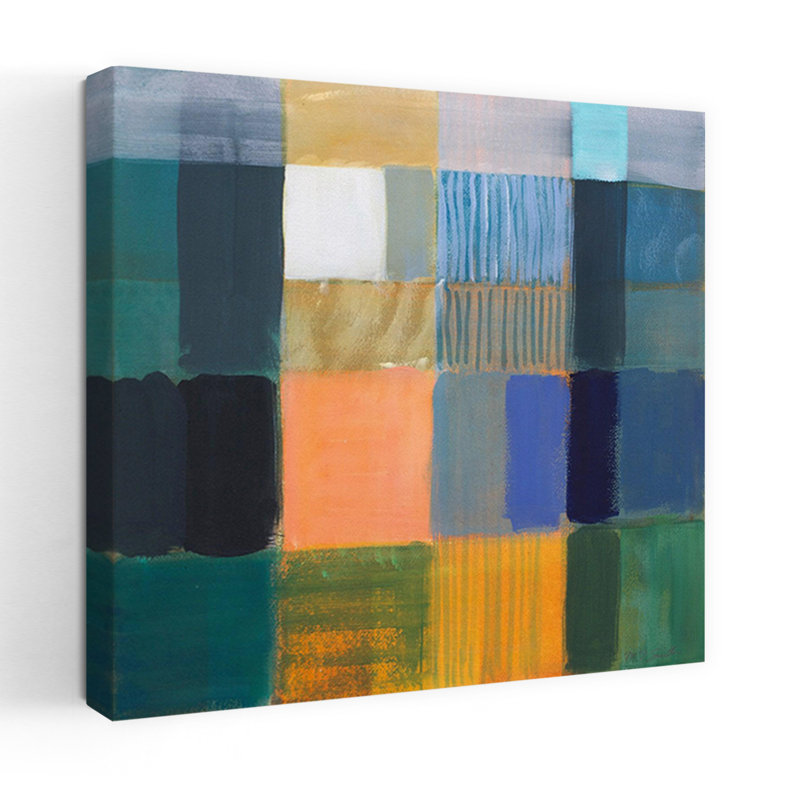 Jamaïque, art contemporain abstrait, H 48 po x l 48 po