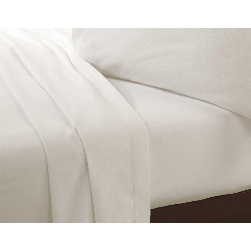 Nyeisha Microfiber Machine Woven Sheet Set, Cream