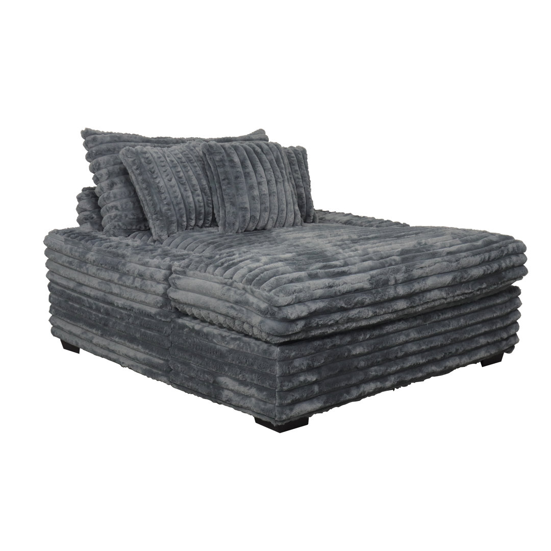 Gus Upholstered Chaise Lounge Wade Logan® Upholstery Color: Gunmetal
