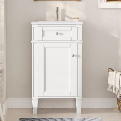 18-inch Bathroom Vanity with Ceramic Sink