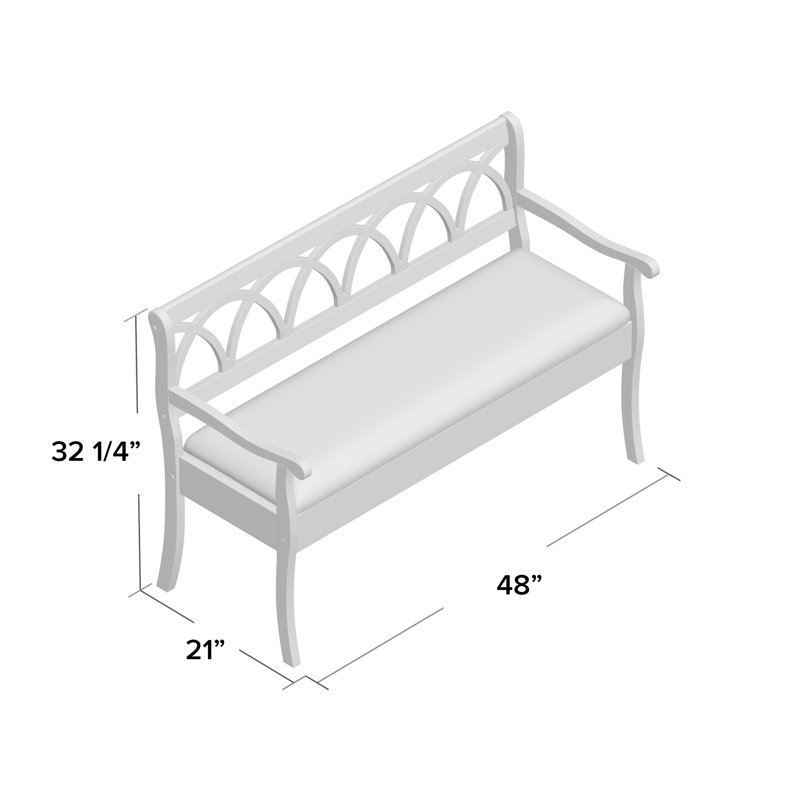 Bianchi Polyester Blend Upholstered Storage Bench