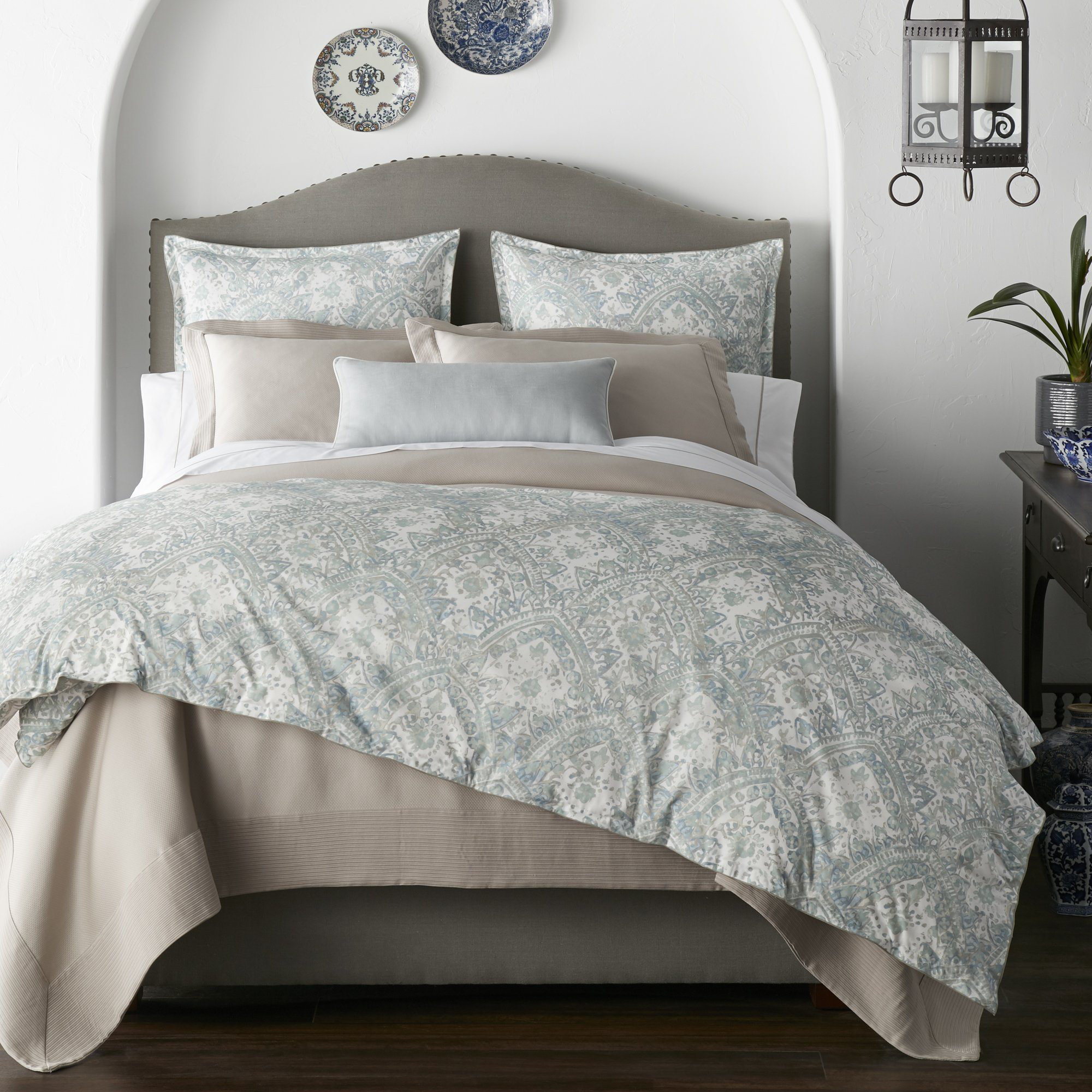 Peacock Alley Seville Mineral Traditional Duvet Cover Reviews Perigold
