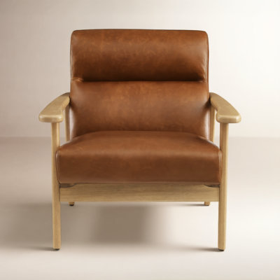 Eve Ford Genuine Leather Armchair