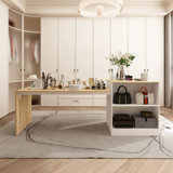 Multi Functional Desk With 2-Drawer & 3-Shelf