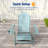  Folding Adirondack Chair with Retractable Ottoman, 3-Postion Adjustable Outdoor Chair, Easy Assembly & Ergonomic Back Support for Patio-1709479134