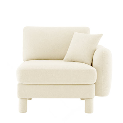 Canapé avec coussin polyester - beige