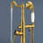 Topcraft Single Handle Floor Mounted Freestanding Tub Faucet with Handheld Shower-87221817