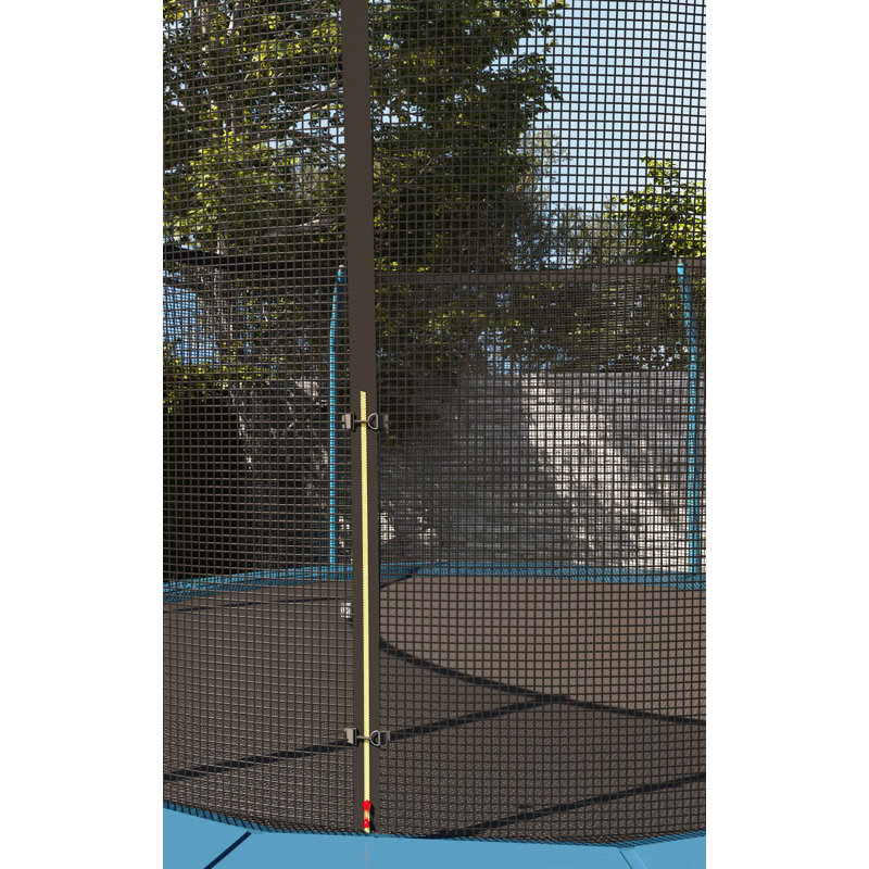 12 ft Blue Round Trampoline with Enclosure and Ladder