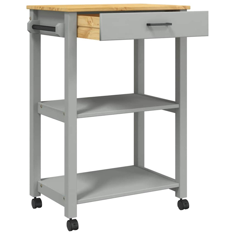 Wood Bar Cart