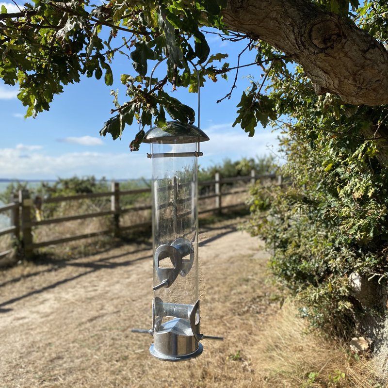 Emaria Metal Hanging Tube Bird Feeder