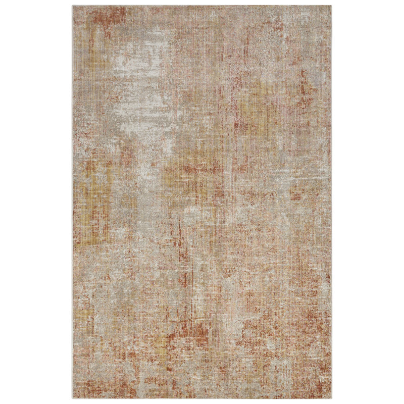 Gizeh Cream/Red Indoor/Outdoor Rug, Rectangle 75 x 120 cm
