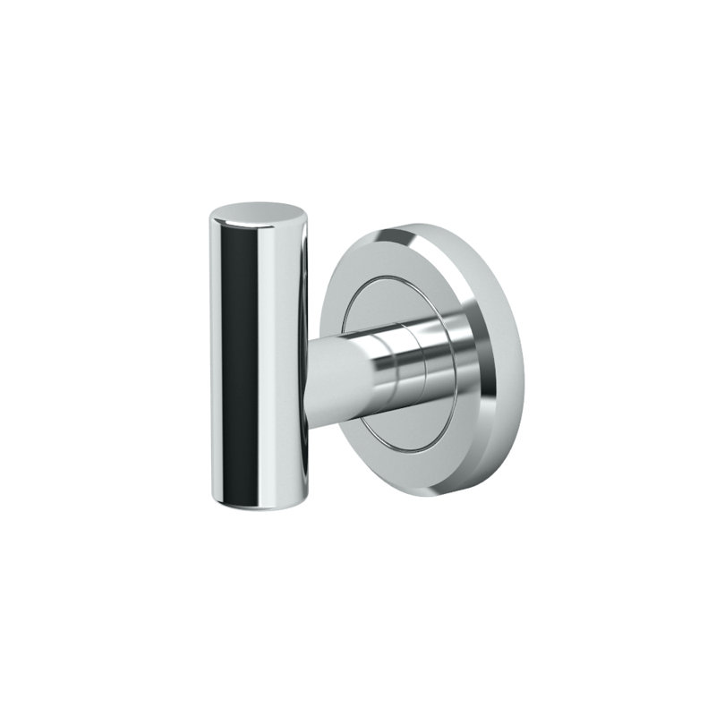 Latitude II Wall Mounted Robe/Towel Hook, Single, Chrome