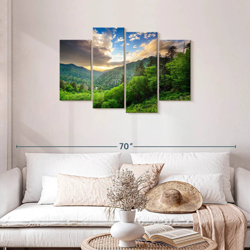Alvord Newfound Gap At Sunset, 27" H x 43" W