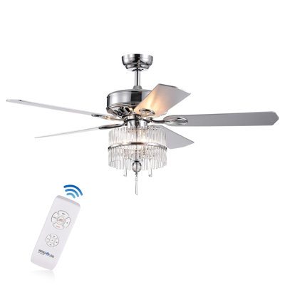 Ventilateur de plafond 52 pales 52 "avec télécommande et ensemble d'éclairage inclus Glenlee