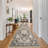 Rug Hallway - Washable Kitchen Vintage Stain Resistant Rugs Indoor Ultra-Thin Soft Floor Mat Non-Slip Rubber Backing Carpet for Bathroom Living Room Bedroom (Beige)-1986832137