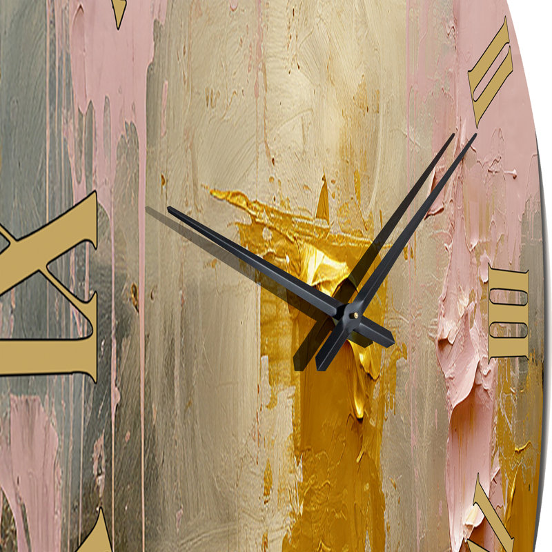 Célébration de l'horloge murale abstraite en métal II, Grand