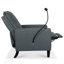 Canapé inclinable réglable avec support pour téléphone portable et porte-gobelet, rembourrage complet pour le confort et la détente-1393710316