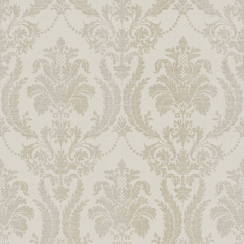 Pemberville 306.32m x 53cm Glitter Wallpaper Roll, Beige