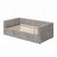Structure de lit de jour extensible revêtue de chenille avec couchette Draw Tiroirs de rangement-1360998924