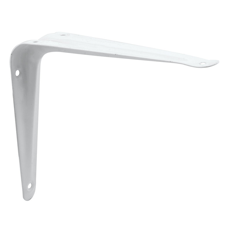 Support de tablette Prime-Line, acier estampé, H 1,75 po x l 9 po x P 11 po, Blanc