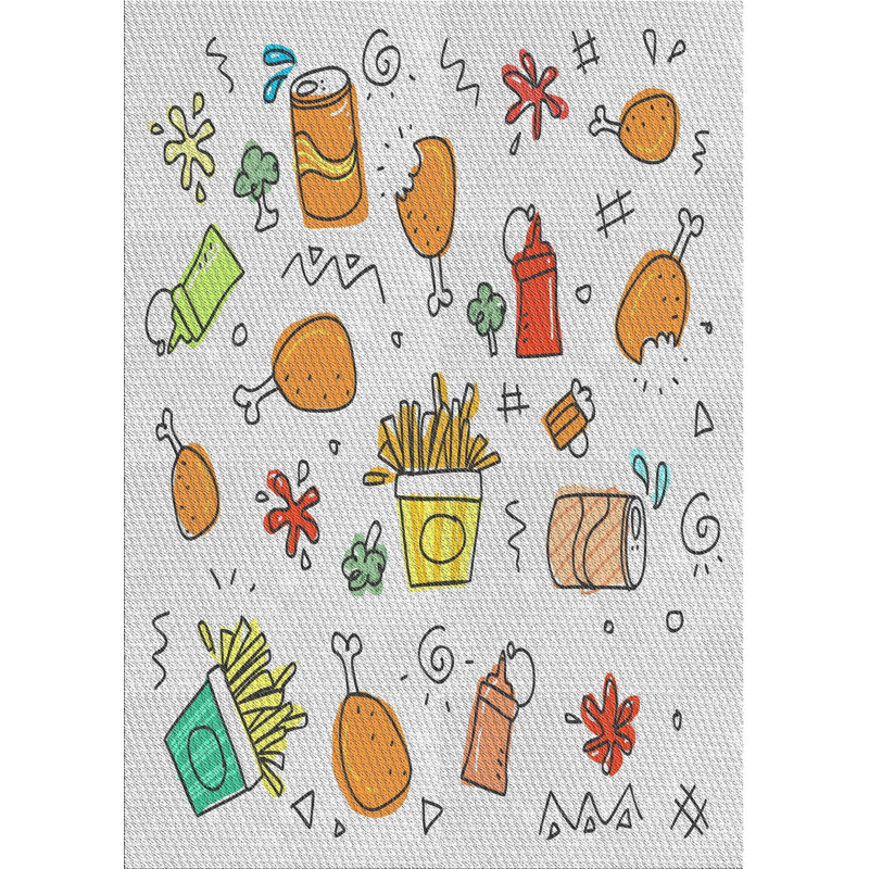 Tapis orange Robbins, Rectangle 7 pi x 9 pi