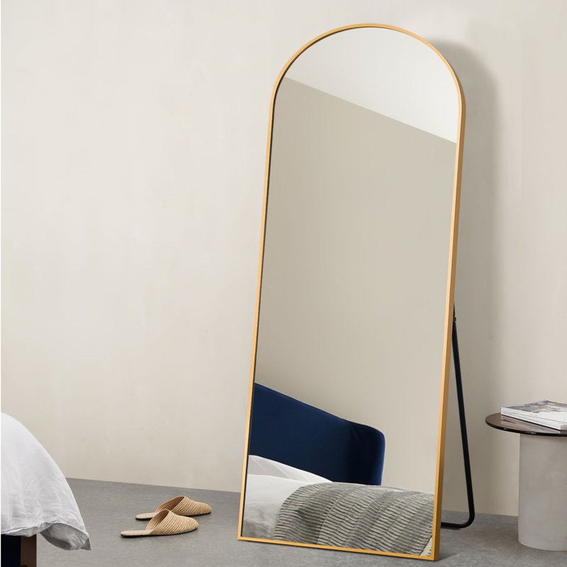 Dresser and Leaning Mirror, Gold