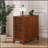 End Table With 3 Drawers, Corner Table With 4 Open Shelves, Tall Side Table For Bedroom And Corner