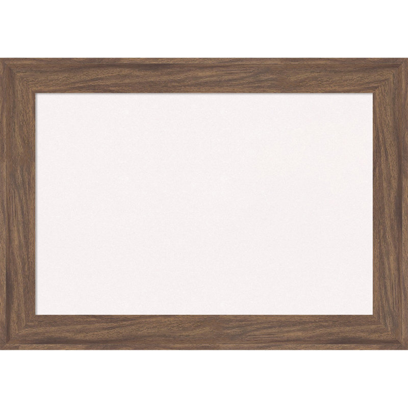 Tableau de bord étroit encadré brun moyen, tableau d'affichage en liège blanc, tableau d'organisation, tableau d'affichage Pin