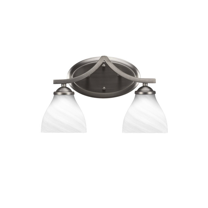 Zilo 2 Light Bath Bar, Graphite