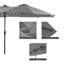 15 x 9 pi Parasol de marché pour patio avec base-345788116